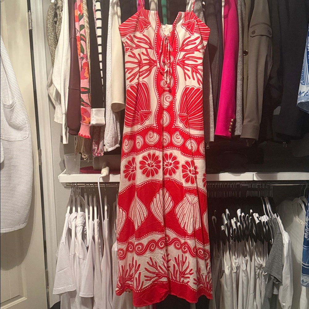 FARM RIO
Ainika Shell Print Linen Blend Maxi Dress In Printed - Picture 3 of 3
